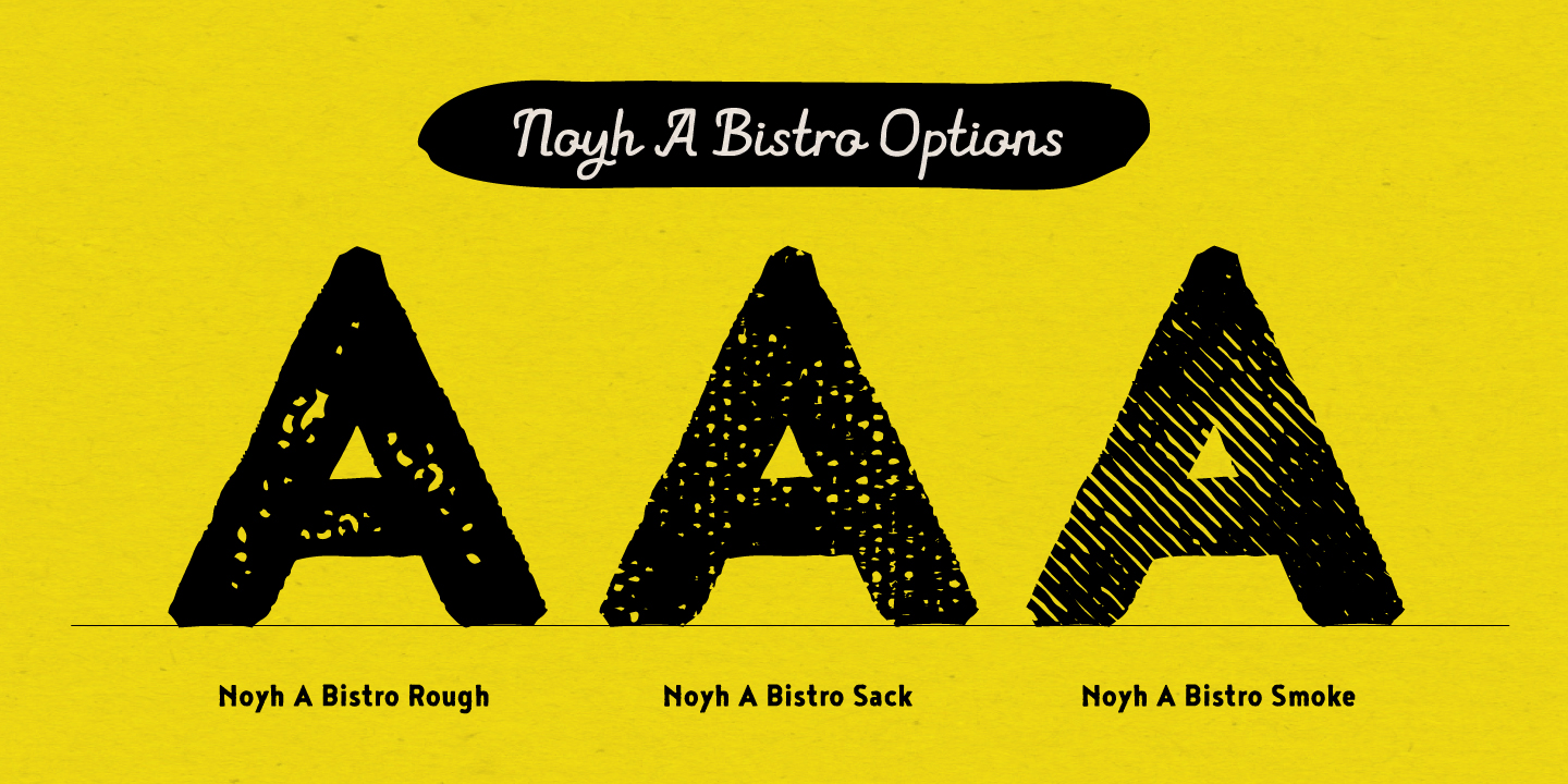 Noyh A Hand Extras Font preview